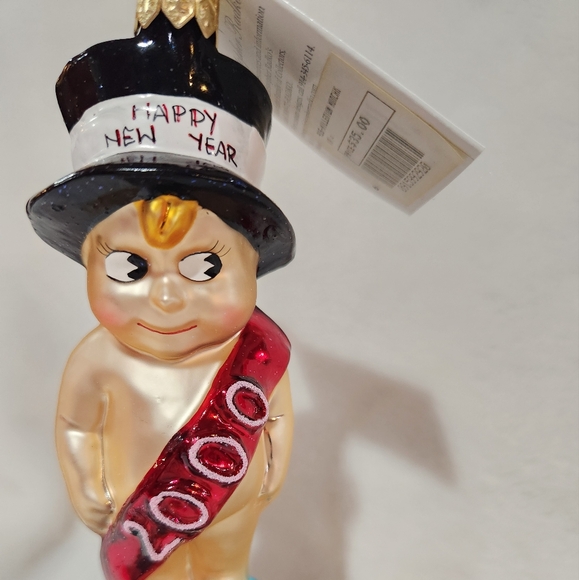 Christopher Radko NWT Millennium Munckin Glass Ornament - Picture 2 of 8